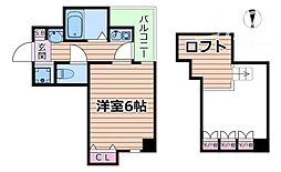 エステムコート新大阪3ステーションプラザ 1Kの間取図画像