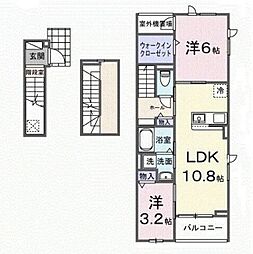間取図画像 2LDK