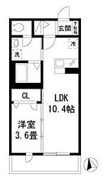 フェニックス浦和北 1LDKの間取図画像