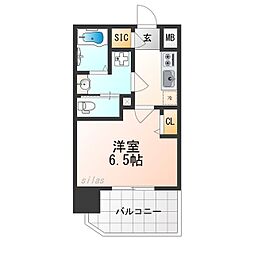 ファーストフィオーレ大正リエート 1Kの間取図画像