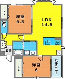 モンテボヌールII 2階