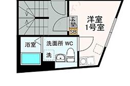 Prime蒲田 ワンルームの間取図画像