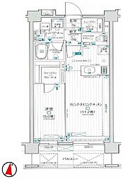 パレステージ京王よみうりランド2 1LDKの間取図画像