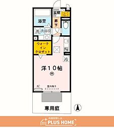 エスポワールA・T ワンルームの間取図画像