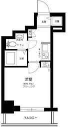 エクセリア旗の台 1Kの間取図画像