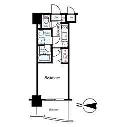 JR京浜東北・根岸線 川崎駅 徒歩7分の賃貸マンション 10階1Kの間取り