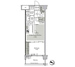 ParkCube西ヶ原STAGE 1LDKの間取図画像