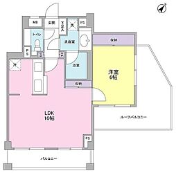 プラン赤羽 1LDKの間取図画像