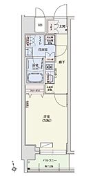 アーバネックス秋葉原EAST 1Kの間取図画像