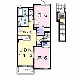 サンリットMS 2LDKの間取図画像