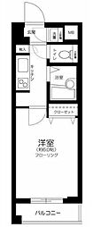 菱和パレス世田谷桜新町 1Kの間取図画像