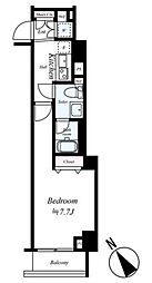 グラントゥルース赤羽プレミオ 1Kの間取図画像