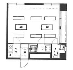 第二北條ビル 1Kの間取図画像