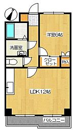 アーバンプレイス 1LDKの間取図画像