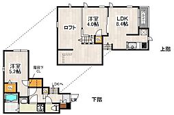 ＣＢ香椎フォレ 1階2LDKの間取り