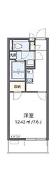 ケルスランド 1Kの間取図画像