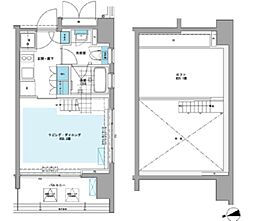 PRIMEURBANシバウラロフト 1Kの間取図画像