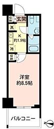 MFPRコート木場公園 1Kの間取図画像
