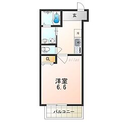 フジパレス尼崎西難波3番館 1Kの間取図画像