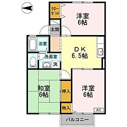 エスポワール 3DKの間取図画像