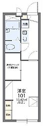 レオパレスヴィラポラリス 1Kの間取図画像