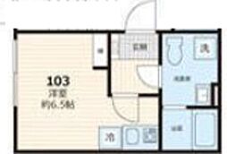 モント方南町 ワンルームの間取図画像