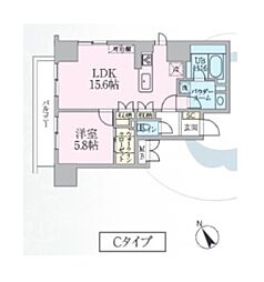 ラ メゾン ドゥ レザン 1LDKの間取図画像