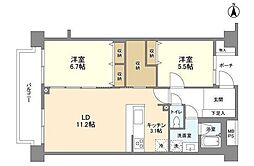 FULLHOUSEGAKUGEIDAIGAKU 2LDKの間取図画像