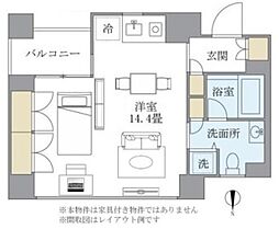 東京メトロ南北線 麻布十番駅 徒歩9分の賃貸マンション 3階ワンルームの間取り
