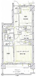 アデニウムザ・オアシスガーデン 2LDKの間取図画像