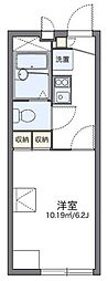 レオパレスみのりハイム 1Kの間取図画像