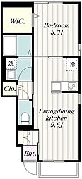 アムールゆめが丘I 1LDKの間取図画像