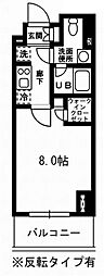 レジディア杉並方南町 1Kの間取図画像