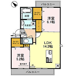 間取図画像 2LDK