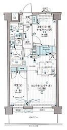 パレステージ西国分寺 2階1SLDKの間取り
