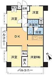 ForestMansion武蔵浦和 4DKの間取図画像