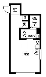 FRレジデンス川崎大師 1Kの間取図画像