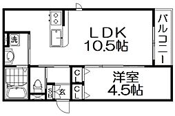 メゾン・ド・グレース 1LDKの間取図画像