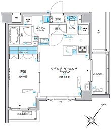 ルフォンプログレ中野富士見町 1LDKの間取図画像