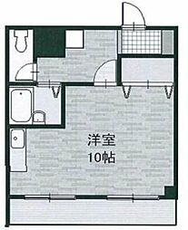 グランディオＳＫ 1階ワンルームの間取り