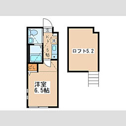 ラ・シャンス相模大野第28 1Kの間取図画像