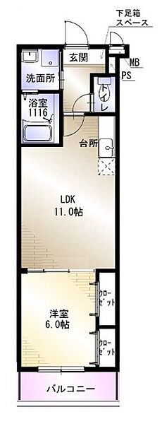 grand ciel ｜大阪府大阪市平野区瓜破西２丁目(賃貸アパート1LDK・3階・40.25㎡)の写真 その2