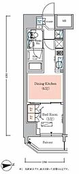Urbanex秋葉原EAST3 1DKの間取図画像