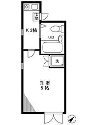 シャンテ三ノ輪 1Kの間取図画像