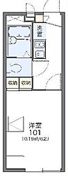 レオパレスジェマーレ 1Kの間取図画像
