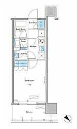 ルフォンプログレ滝野川 9階1Kの間取り