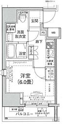 アイル大森壱番館 1Kの間取図画像