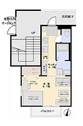 ＭＳＴ2 1階1Kの間取り