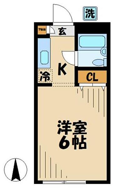 パークサイドハイツ（大塚） 106｜東京都八王子市大塚(賃貸アパート1K・1階・17.01㎡)の写真 その2
