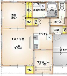 間取図画像 1LDK